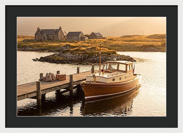 Vintage Boat Delivering Mail