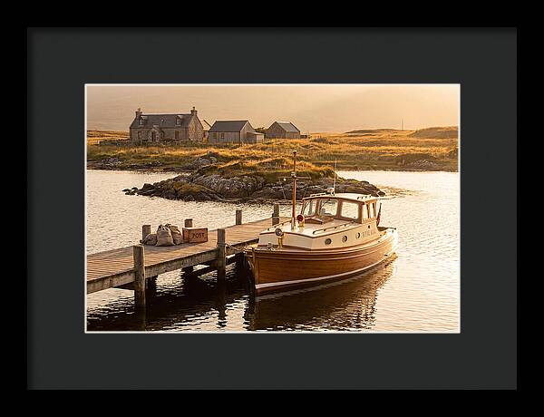 Vintage Boat Delivering Mail