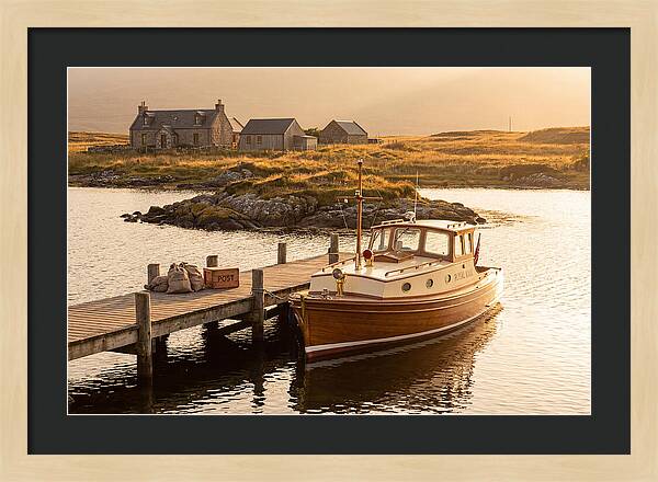 Vintage Boat Delivering Mail
