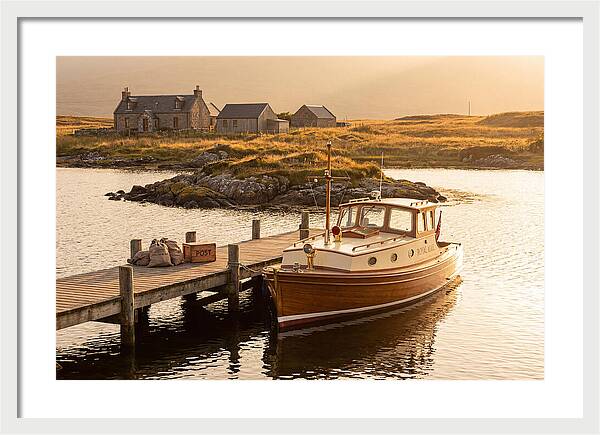 Vintage Boat Delivering Mail