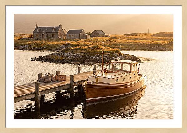 Vintage Boat Delivering Mail