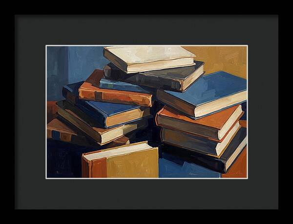 Vintage Books Stacked Haphazardly