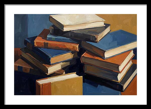 Vintage Books Stacked Haphazardly