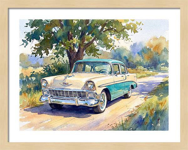 Vintage Car Under The Tree