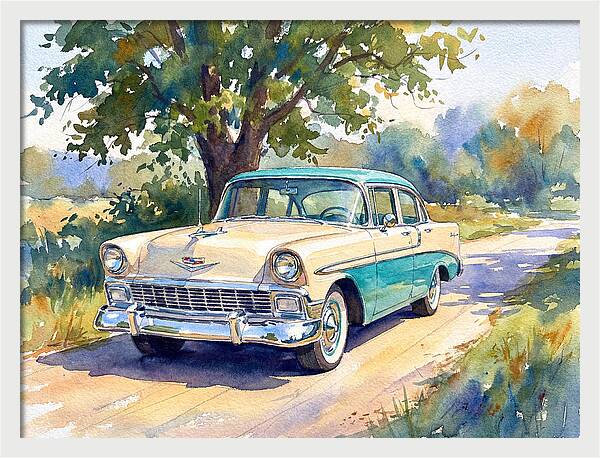 Vintage Car Under The Tree