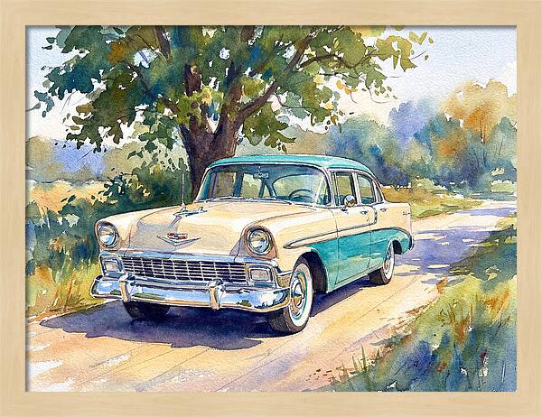 Vintage Car Under The Tree