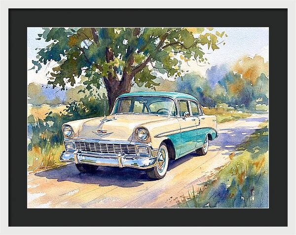 Vintage Car Under The Tree