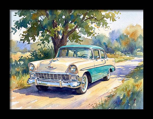 Vintage Car Under The Tree