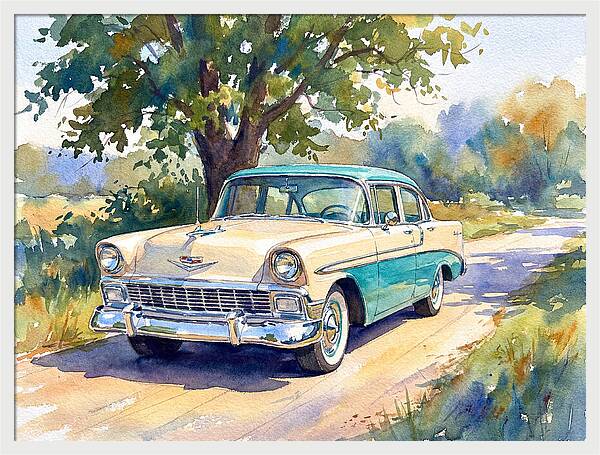 Vintage Car Under The Tree