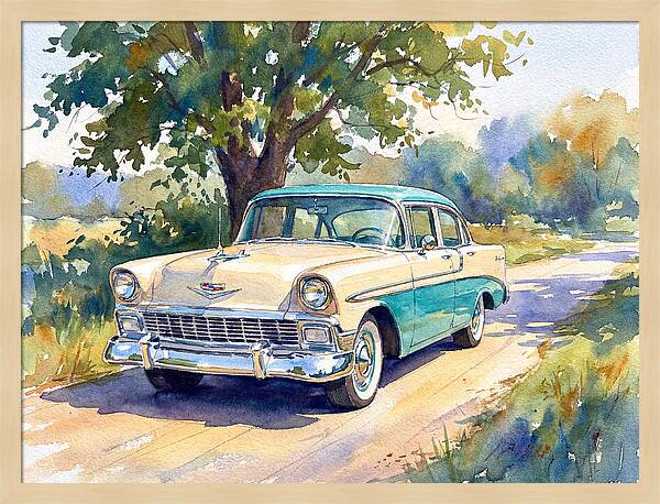Vintage Car Under The Tree