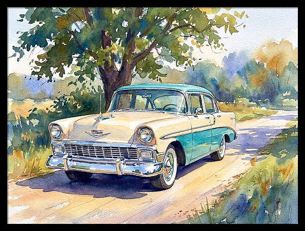 Vintage Car Under The Tree