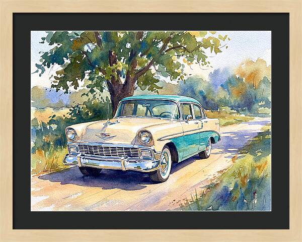 Vintage Car Under The Tree