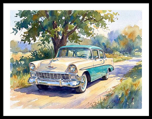 Vintage Car Under The Tree
