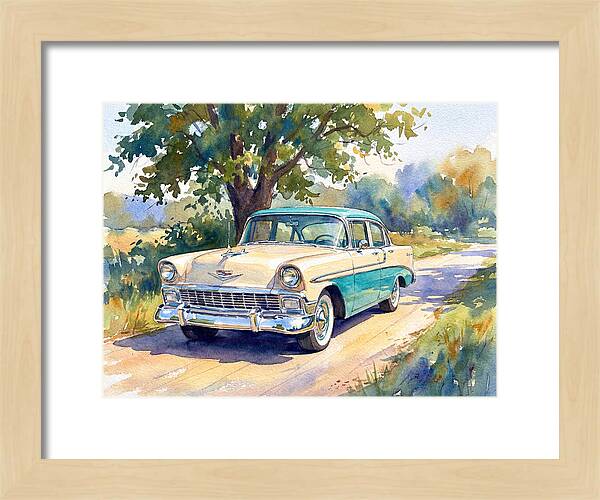 Vintage Car Under The Tree