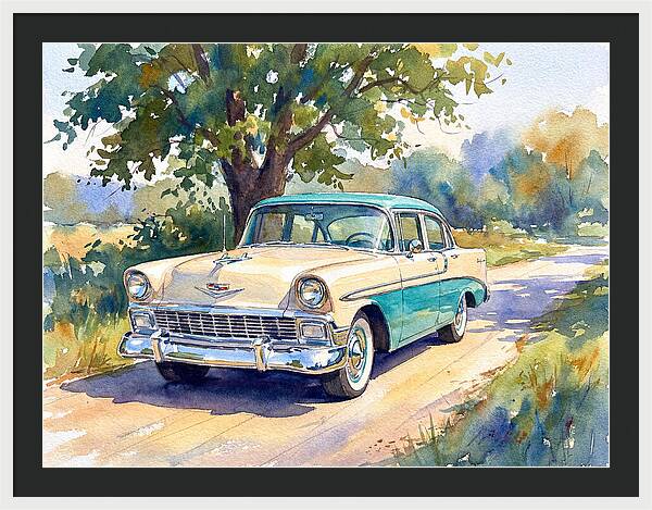 Vintage Car Under The Tree