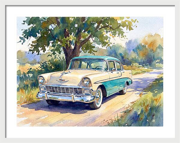 Vintage Car Under The Tree