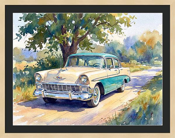 Vintage Car Under The Tree