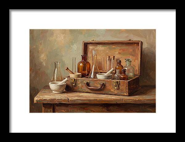 Vintage Chemistry Set Display