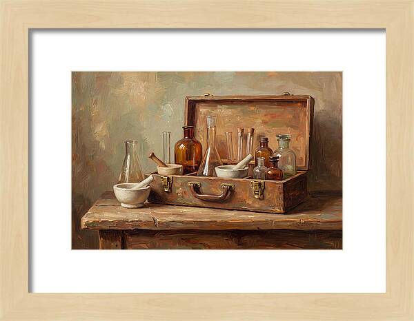 Vintage Chemistry Set Display