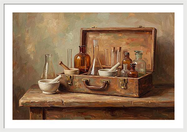 Vintage Chemistry Set Display