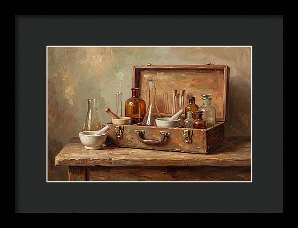 Vintage Chemistry Set Display