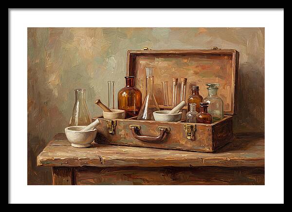 Vintage Chemistry Set Display