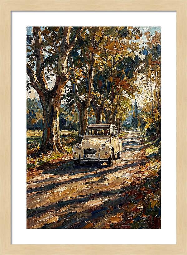 Vintage Citron Under Autumn Canopy