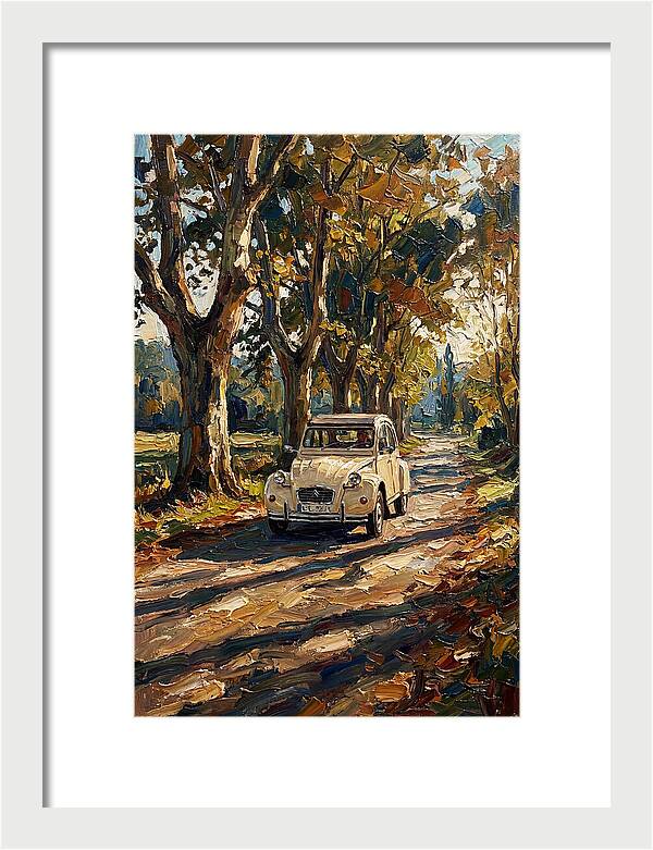 Vintage Citron Under Autumn Canopy