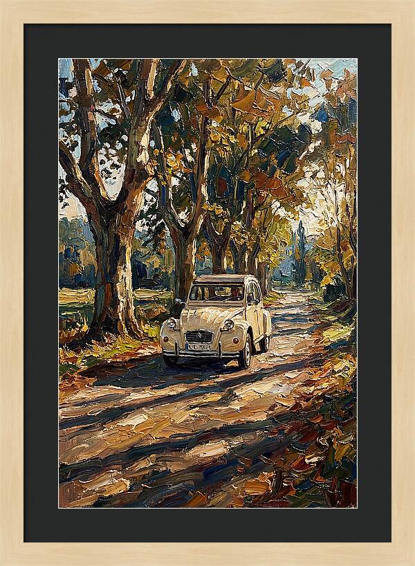 Vintage Citron Under Autumn Canopy