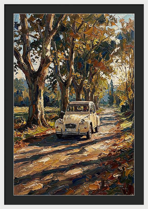 Vintage Citron Under Autumn Canopy