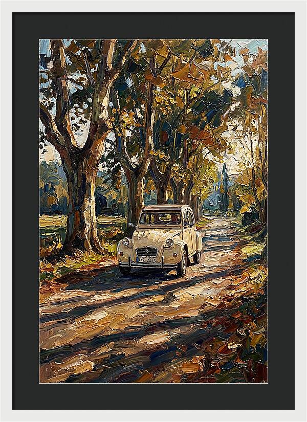 Vintage Citron Under Autumn Canopy