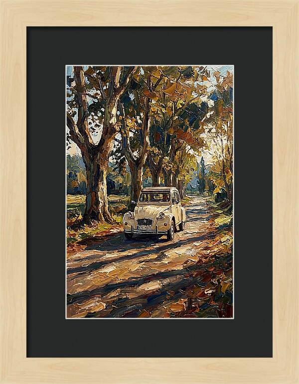 Vintage Citron Under Autumn Canopy