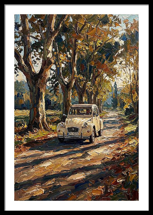 Vintage Citron Under Autumn Canopy
