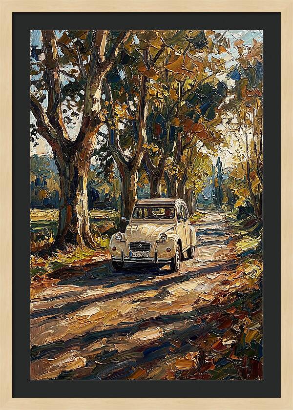 Vintage Citron Under Autumn Canopy