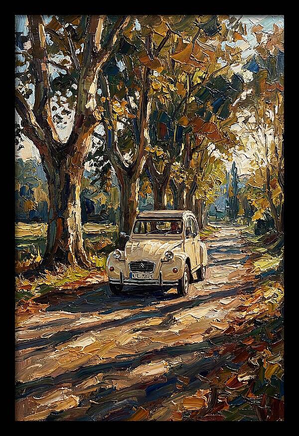 Vintage Citron Under Autumn Canopy