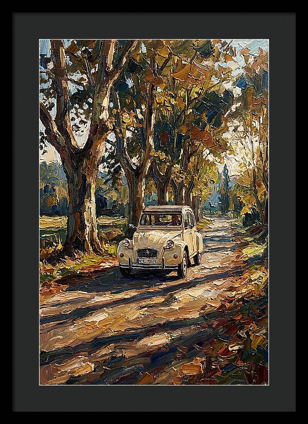 Vintage Citron Under Autumn Canopy
