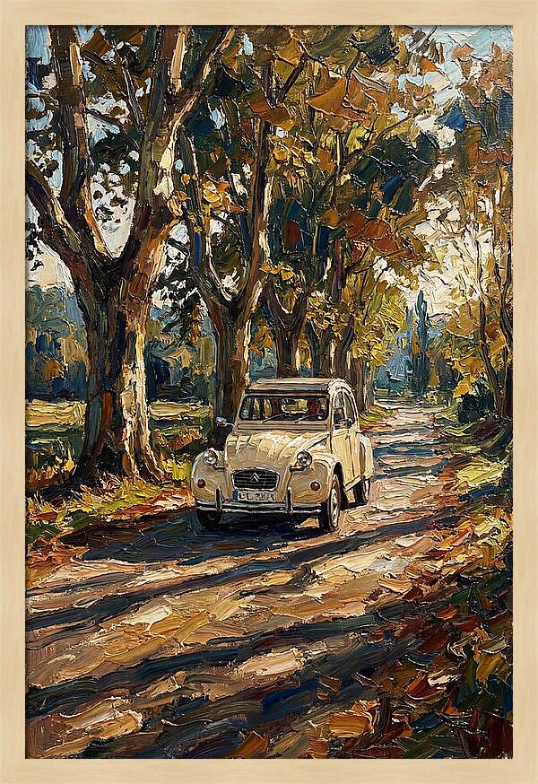 Vintage Citron Under Autumn Canopy