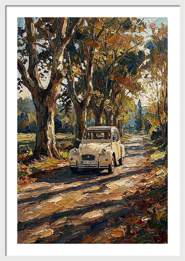Vintage Citron Under Autumn Canopy