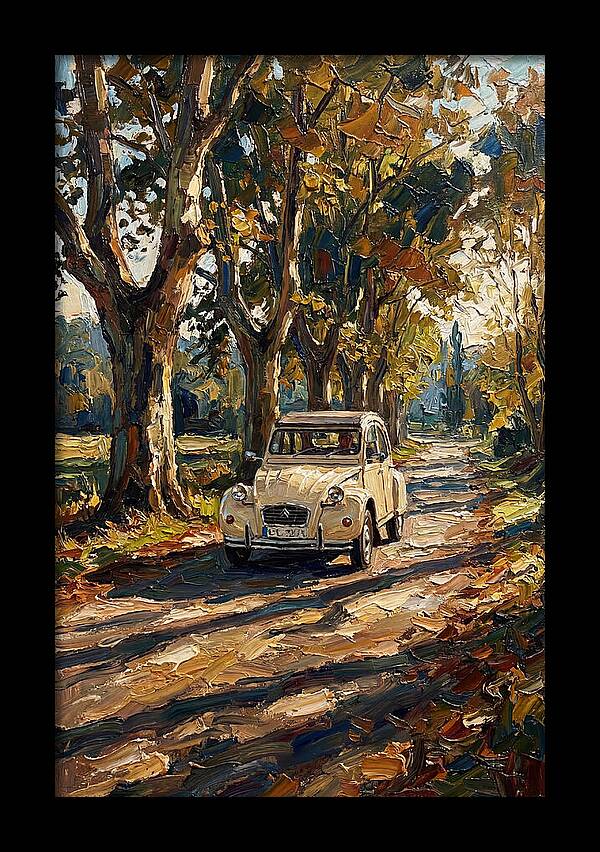 Vintage Citron Under Autumn Canopy