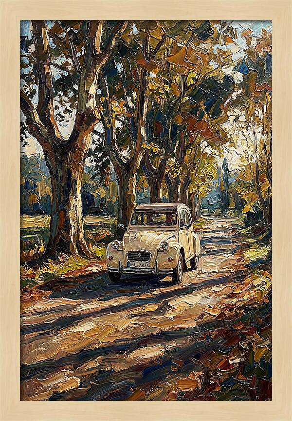 Vintage Citron Under Autumn Canopy