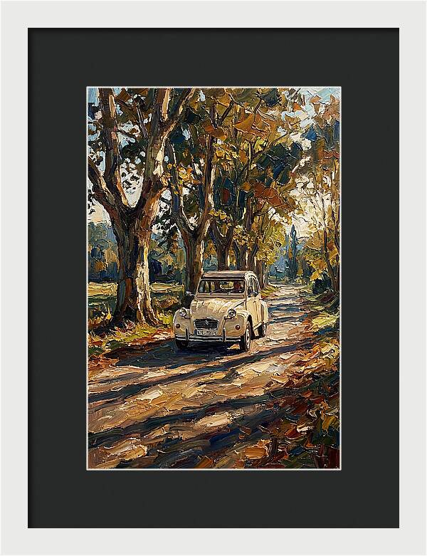 Vintage Citron Under Autumn Canopy
