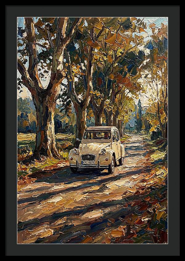 Vintage Citron Under Autumn Canopy
