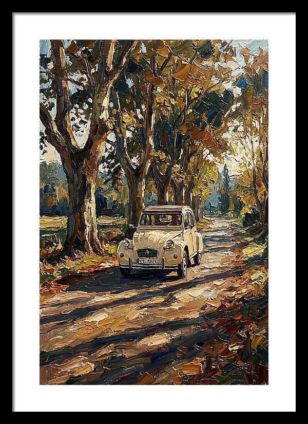 Vintage Citron Under Autumn Canopy