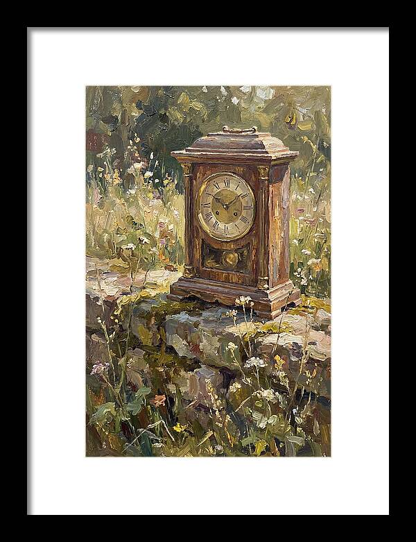 Vintage Clock Amidst Nature