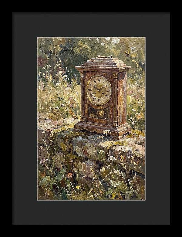 Vintage Clock Amidst Nature