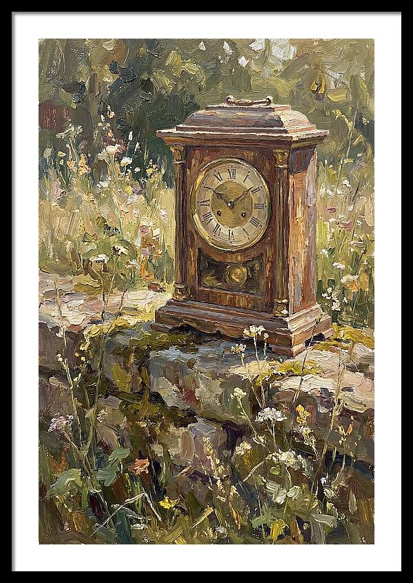 Vintage Clock Amidst Nature