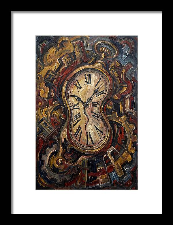 Vintage Clock Surrounded By Chaos
