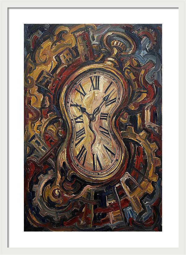 Vintage Clock Surrounded By Chaos