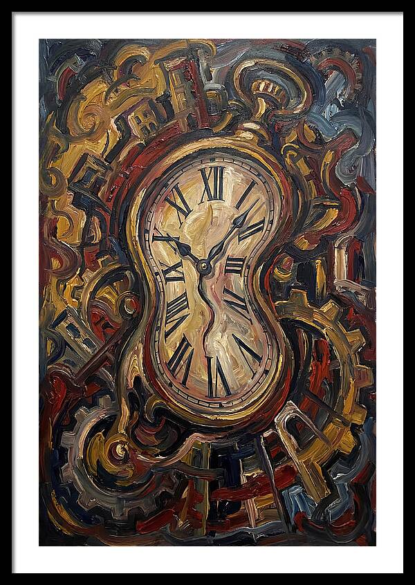 Vintage Clock Surrounded By Chaos