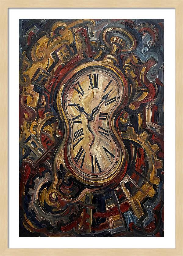 Vintage Clock Surrounded By Chaos